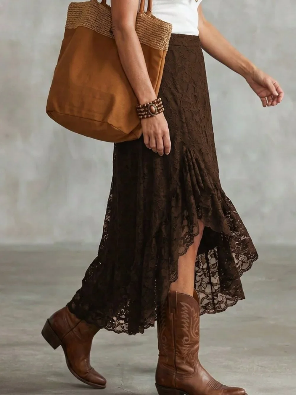 N/A brown lace